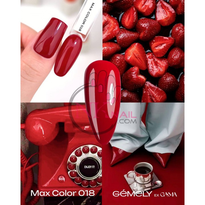 Гель-лак Gemely Max color №18, 10 мл TPO free